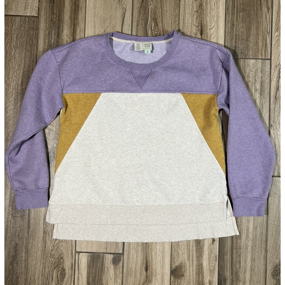 Anthropologie Saturday Sunday Corine Color block Sweatshirt Size M